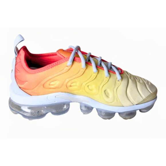 NIKE Air VaporMax Plus "Opti Yellow Laser Crimson' Running Shoes Size 7.5 - Picture 7 of 9